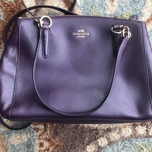 Dark purple Coach purse